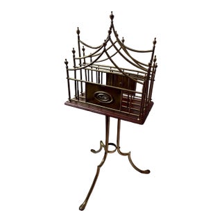 Antique Edwardian Newspaper Magazine Stand, Hepplewhite Plate, Oak, Brass, Circa 1900’s For Sale