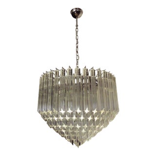 Murano Glass Chandelier, 1982 For Sale
