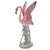 Mid-century pink and green matching California Pottery ceramic flamingo tabletop statue pair by Brad Keeler. The set...