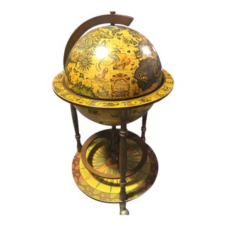 Vintage Italian Globe Bar For Sale