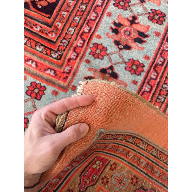 Textile Turn of the Century Palatial Antique Northeast Persian Carpet Rug - 13.2 X 15.7 For Sale - Image 7 of 12