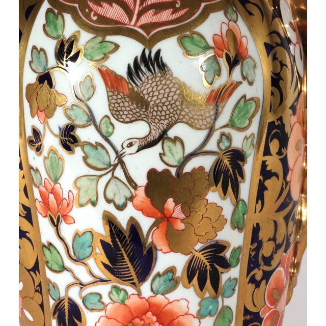 Early 19th Century Spode Porcelain Japan Pattern Imari Vase, Pattern 1227, Regency For Sale - Image 5 of 11