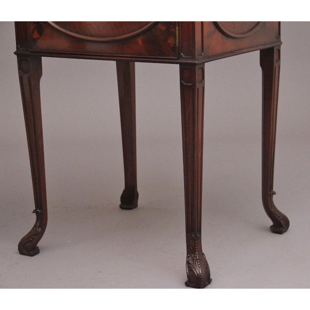 Mid-Century Flame Mahogany Bedside Cabinets, 1960, Set of 2 For Sale - Image 6 of 12