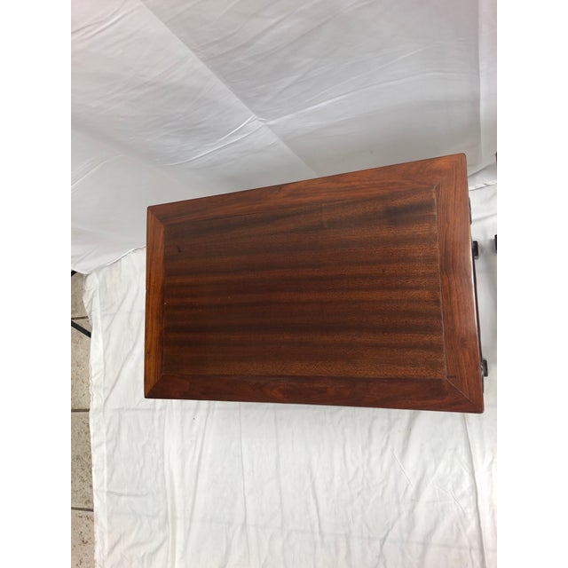 Wood Late 19th Century Carved Polished Rosewood Side Tables - a Pair For Sale - Image 7 of 12