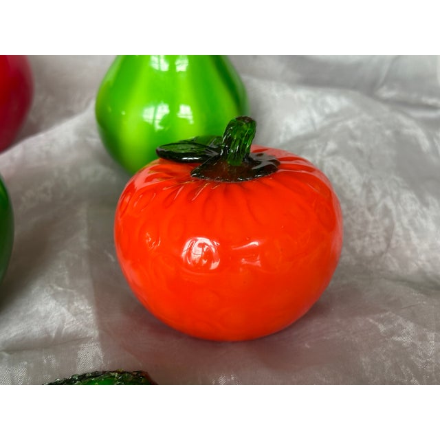 Murano Style Hand Blown Glass Fruit For Sale - Image 4 of 15
