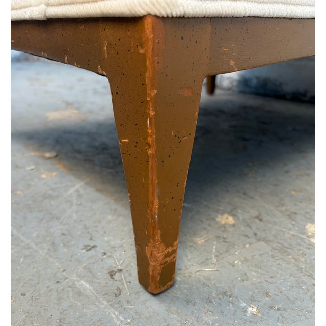 Mid-Century Upholstered Lounge Chair and Ottoman For Sale - Image 16 of 16