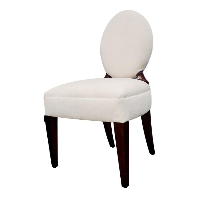 Henredon Furniture Barbara Barry Oval Back Accent Side Chair Chairish