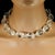 Traditional Ajd 18 Inch Clear Quartz Nuggets With Silvery Accents Necklace For Sale - Image 3 of 6