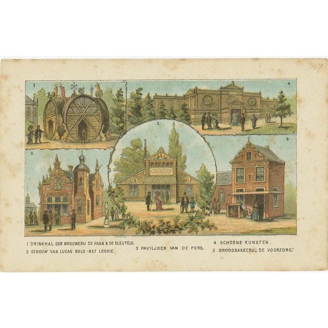 Views of Amsterdam and Dutch Colonies, 1883, Paper, Set of 18 For Sale - Image 5 of 18