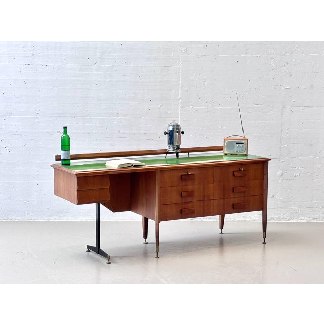 Vintage Italian Sideboard with Mirror, 1960s For Sale - Image 5 of 17