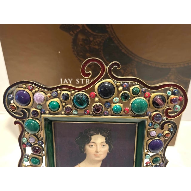 1990s Jay Strongwater Brenden Jeweled Large Frame For Sale - Image 11 of 11