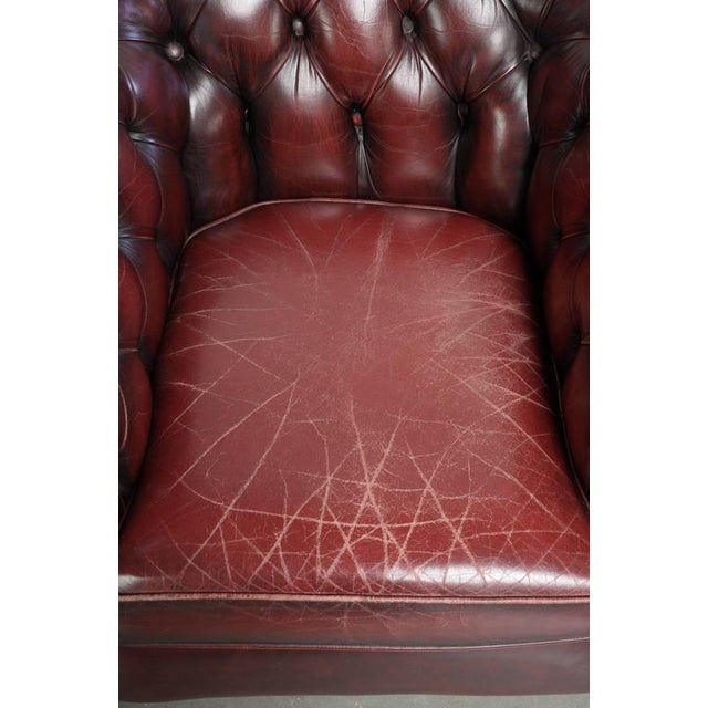 English Chesterfield Club Armchair For Sale - Image 6 of 14