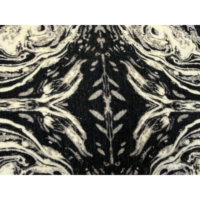 Banke Kuku Abstract Velvet Throw Pillow For Sale - Image 9 of 13