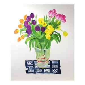 Gary Bukovnik, Tulips in a Vase, 1995
