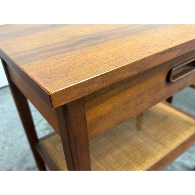 Brown Jack Cartwright for Founders Furniture 1960's Walnut Nightstands, Pair For Sale - Image 8 of 12