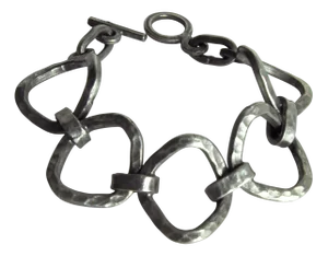 Modernist Pewter Bracelet, Denmark, 1970s