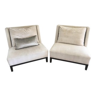 Christian Liaigre Contemporary Lounge Chairs - a Pair For Sale