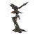 Oversized Bronze Eagle Sculptural Group on Tree Form – Monumental Wildlife Sculpture For Sale - Image 14 of 15