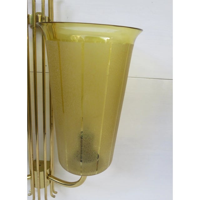 Large Brass Sconces, 1950s, Set of 2 For Sale - Image 11 of 18