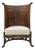 Vintage Maitland-Smith British Colonial Style Double Caned Faux-Tortoiseshell Wingback Chair For Sale