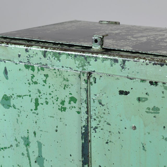 Vintage Industrial Iron Cabinet, 1970s For Sale - Image 10 of 13