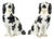 20th Century Porcelain Sculpture Depicting King Charles Spaniels, Set of 2 For Sale