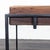 2010s West Elm Reclaimed Wood Top End Table With Metal Frame For Sale - Image 5 of 6