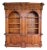Monumental Italian NeoClassical 2 Pc Wall Cabinet Bookcase 94.5"h X 90.5"w For Sale