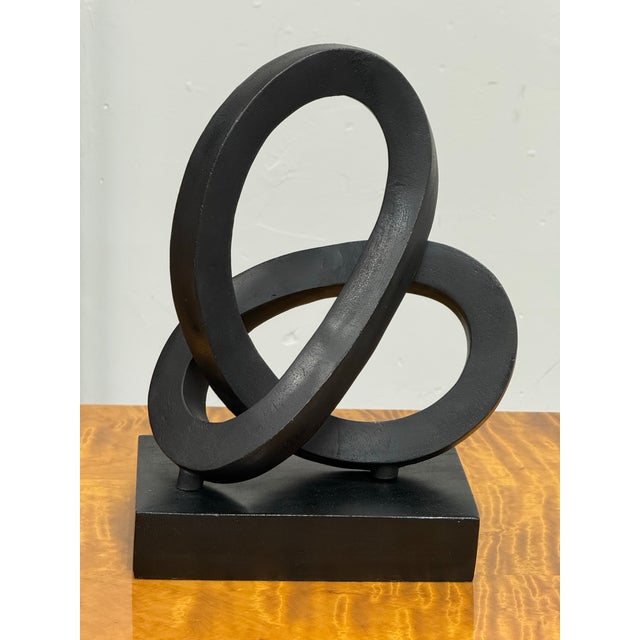 2010s Restoration Hardware Cast Metal Abstract Sculpture #4 For Sale - Image 5 of 12