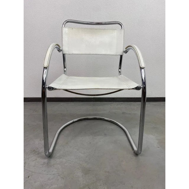 1970s Tubular Steel Dining Chairs by Mart Stam, 1970s, Set of 4 For Sale - Image 5 of 14