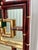 Mid 20th Century Red Faux Tortoise Shell & Parcel Gilt Newly Painted Chinoiserie Mirror by Turtle and Crane - Tony Duquette & Maitland-Smith Style For Sale - Image 9 of 12