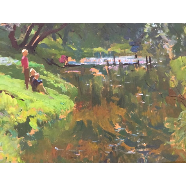 1990s Impressionist Oil Painting on Board by Piotr Ivanovich Kostinski For Sale - Image 10 of 11