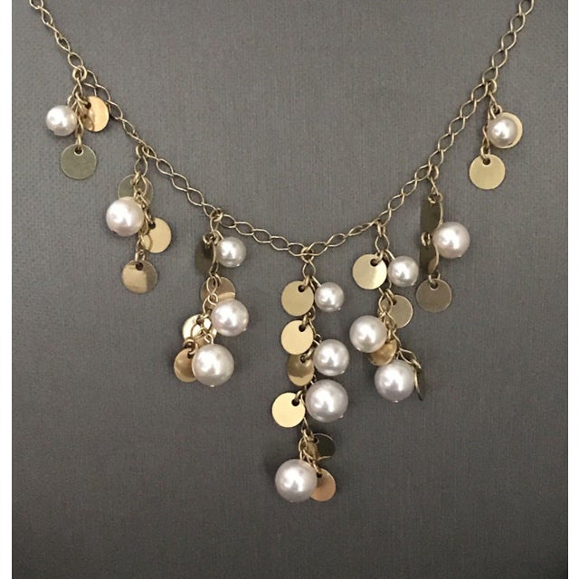 Italian Akoya Pearl Necklace 14k Gold Hi Fashion Italy Certified For Sale - Image 3 of 9