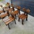 French Brutalist Oak Chairs, 1975, Set of 8 For Sale - Image 10 of 11