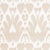 Sample - Schumacher Lela Cotton Ikat Fabric in Sand For Sale