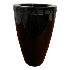 Black Sengai Vase by Ward Bennett for Sasaki
