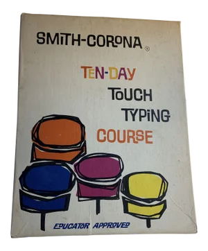 1961 Smith-Corona Ten Day Touch Typing Course Book