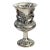 Antique English Sterling Silver Goblet W/Repoussé Pastoral/ Rural Animal Scenes 7" H For Sale