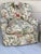 Green George Smith Attr. Floral Swivel 2 Armchairs and Ottoman For Sale - Image 8 of 11