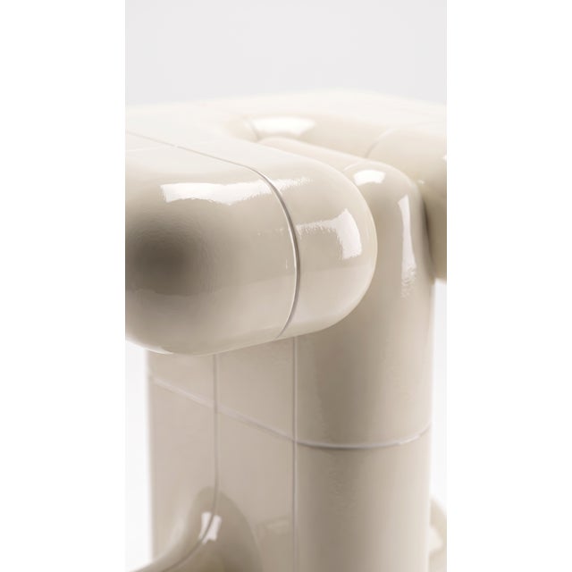 Not Yet Made - Made To Order U - 001 Side Table in Cream by Rollo Studio For Sale - Image 5 of 12