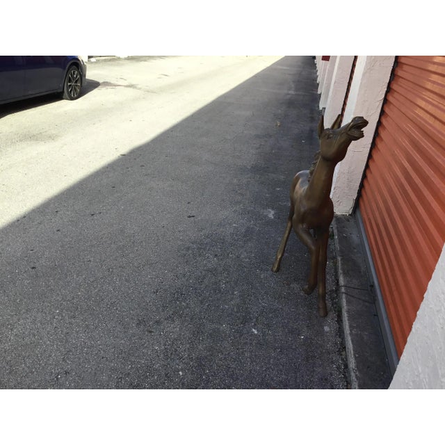 1960s Vintage Bronze Horse Statue For Sale - Image 5 of 10