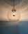 Silver Space Age Pendant Light in Smoked Glass by Glashütte Limburg, 1970 For Sale - Image 8 of 16