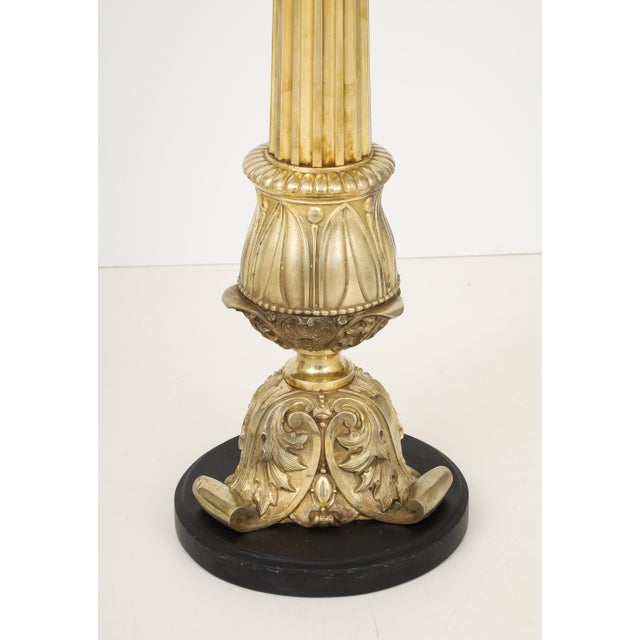 1940's French Bronze Floor Lamps For Sale In New York - Image 6 of 6