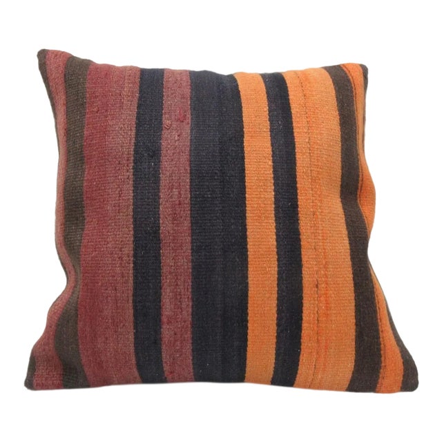 Handmade Turkish Kilim Pillow Cover For Sale