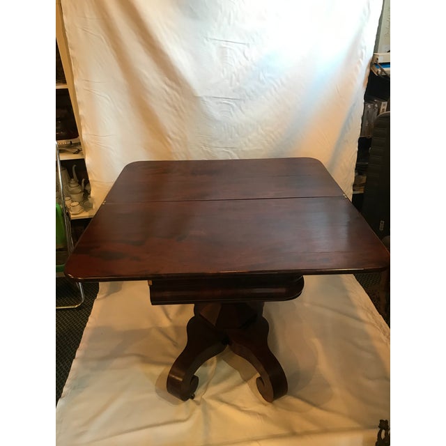 19th Century Empire Mahogany Game Table For Sale In New York - Image 6 of 13