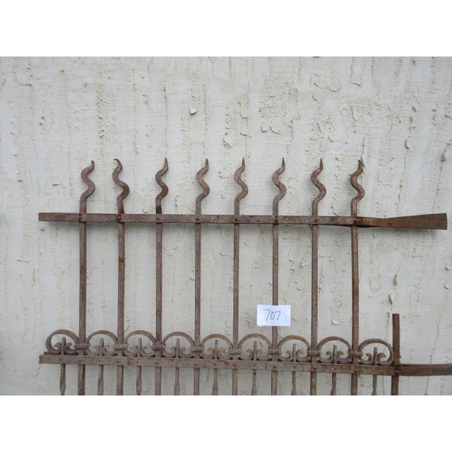 1900 - 1909 Antique Victorian Iron Gate For Sale - Image 5 of 7