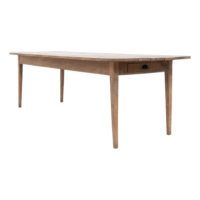 Antique 19th Century Farmhouse Oak Table, France For Sale