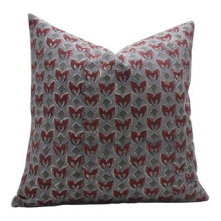 Fabdivine Block Printed Cover 22x22 Inch Duck Canvas- Titli For Sale