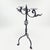 Black Hand Forged Iron Candelabra 23″ (59cm) Antique Copper Finish Grand Wide & Tall Centerpiece For Sale - Image 8 of 8