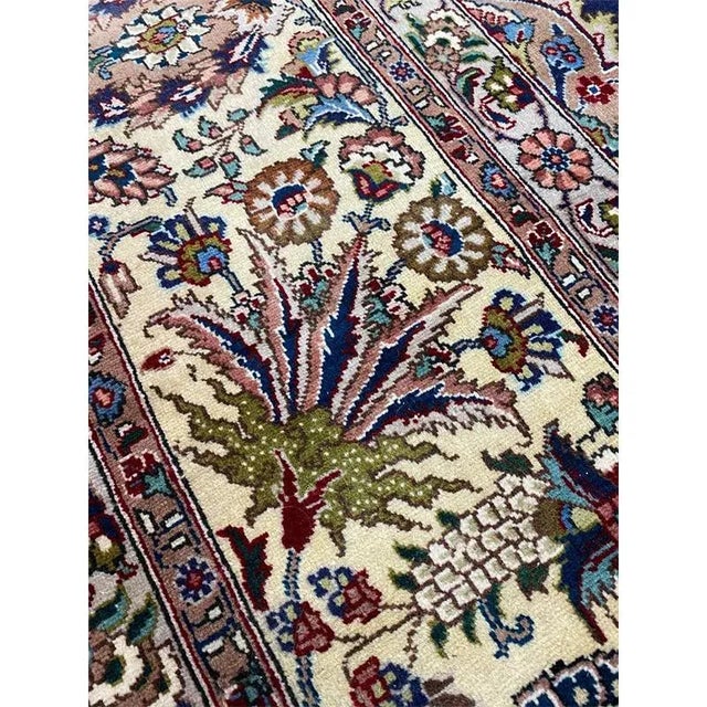 1970s 1970s Old Persian Tabriz Masterpiece Rug 8’2″ X 11’6″ For Sale - Image 5 of 12
